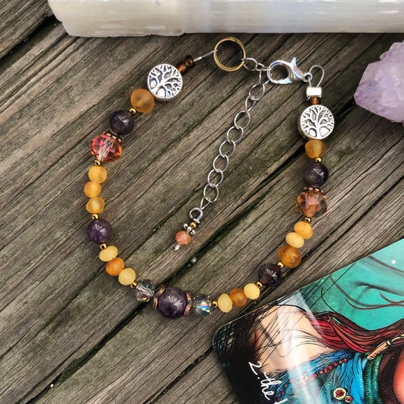 *SOLD* Sun Cazimi Gemstone Bracelet - Picture 8 of 13